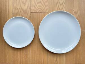 【2枚セット】柳宗理 ボーンチャイナ プレート 23cm&17cm 白 ホワイト 器 皿
