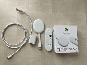 (使用品)Chromecast with Google TV 白