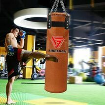 120センチ牛革キックボクシングパンチングバッグサンドバッグ用大人総合格闘技ムエタイテコンドースポーツフィットネストレーニング