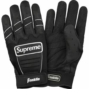 新品 Supreme 22SS Franklin CFX Pro Batting Glove フランクリン プロ バッティング グローブ Black ブラック 黒 XL XLarge 希少