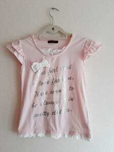 女の子半袖Tシャツ ピンク　サイズ160