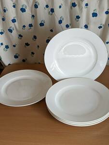 【ミヤザキ食器】 M.STYLE ボーンチャイナシリーズ　27ｃｍ ホワイト ミート皿 11枚