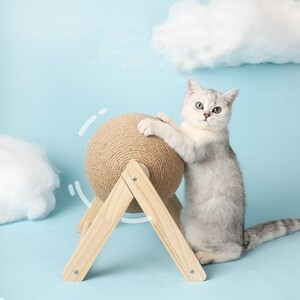 GS365☆猫用スクラッチボール★猫は足を簡単に挽くことができ、猫が床、ソファ、クッション、家具を傷つけるのを防ぐことができます★