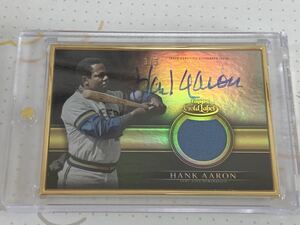 Hank Aaron 2019 Topps Gold Label Golden Greats Framed Auto Relic /5 Black parallel ハンク アーロン