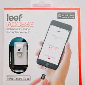 iPhoneバックアップ用microSDメモリーカードリーダー leef iACCESS 