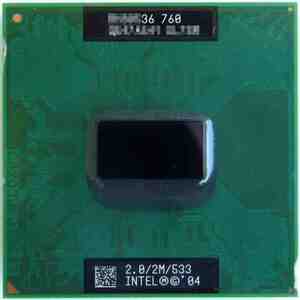 ☆彡 Intel Pentium M 760 中古品 (2M Cache/2.00GHz/533MHz FSB) ☆彡 モバイルPC用CPU 478ソケット え