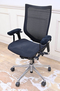 CR032 オカムラ バロンチェア デスクチェア 事務椅子 オフィスチェア OAチェア 肘付き 引き取り大歓迎