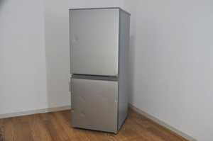 AQUA冷凍冷蔵庫AQR-13Kブラッシュシルバー126L右開き2ドア自動霜取り機能LED庫内灯2021年製アクア　除菌洗浄/動作確認済み