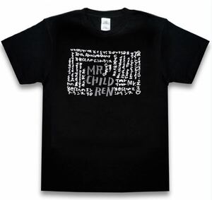 Mr. Children ミスチル 30周年記念ツアー 半世紀へのエントランス エントランス(Typo) Tシャツ BLACK 黒 Lサイズ