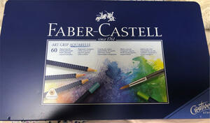 美品 ファーバーカステル アートグリップ 水彩色鉛筆 60色セット　M14962