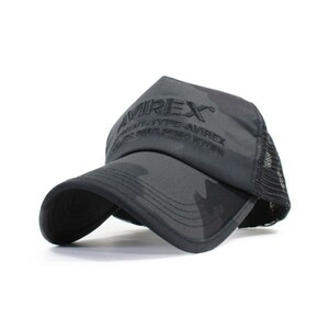 大きいサイズ XL アヴィレックス AVIREX NUMBERRING メッシュキャップ ブラック カモフラ　帽子　野球帽 春夏 新作 メンズ　レディース