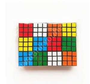 D0416:１２個セット　ミニ　マジック　キューブ　ルービックキューブ 子供のための小さな立方体　3x3x3　パズル　教育　玩具