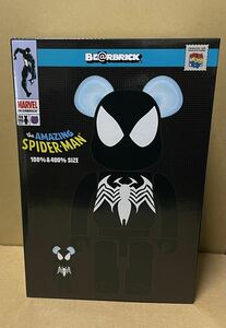 新品未開封 BE@RBRICK SPIDER-MAN BLACK COSTUME 100％ & 400％ ベアブリック スパイダーマン ブラックコスチューム メディコムトイ