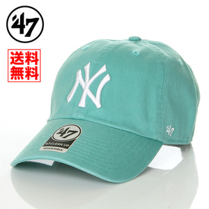 【新品】47BRAND NY ヤンキース 帽子 ラグーンブルー ニューヨーク キャップ 47ブランド 47キャップ メンズ レディース B-RGW17GWSNL-LU