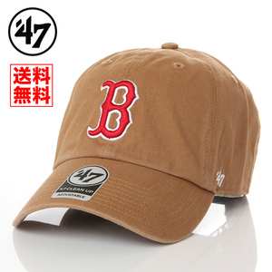 【新品】47BRAND B ボストン レッドソックス 帽子 キャメル ブラウン キャップ 47ブランド メンズ レディース 送料無料 B-NLRGW02GWS-QL