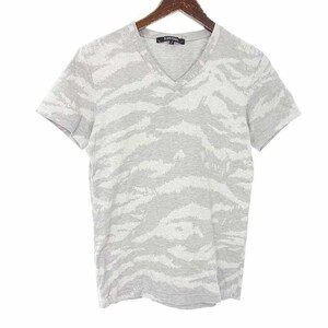 ゴーサンゴーイチプールオム/5351 POUR LES HOMMES Vネック 総柄 半袖 Tシャツ メンズ2 グレー