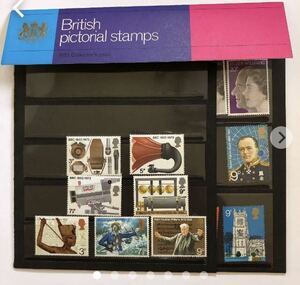 英国切手　1972年コレクションパック　23種　各1枚
