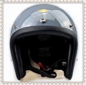 新品★最安値グレー ジェットヘルメット 500TXビンテージ ハーレー jbiu BELL レプリカ チョッパー ボバーサイズ選択可