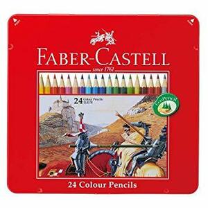 24色 ファーバーカステル 油性色鉛筆 平缶 24色セット TFC-CP/24C