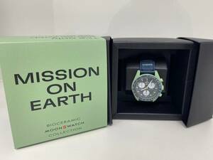 新品 正規品 Swatch Omega Mission to the EARTH Bioceramic Moonswatch Speedmaster 地球 スピードマスター
