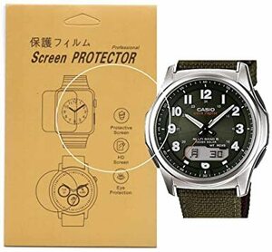 【3枚入】 For Casio WVA-M630対応腕時計用保護フィルム高透過率キズ防止気泡防止貼り付け簡単(WVA-M630用