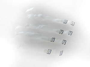 LDL958#1 2cm ブラジャー付け替えスパゲティストラップ/2本セット/透明 /マットタイプ AFA-28943