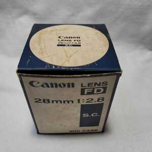 Canon レンズ FD 28mm 1:2.8 s.c. (Kenko MC UV SL-39 55mm付き)
