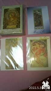 アルフォンス ミュシャ ポストカードコレクション 100枚＆単品３枚 非売品一枚含む