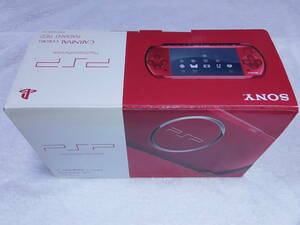 新品同様　ラディアント・レッド　PSP-3000　液晶画面は、完全に無傷　ほとんど未使用に近い　付属品も綺麗な美品　全6点セット