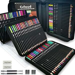 ★色:200色油性色鉛筆(収納ポーチ付き)★ 色鉛筆 200色セット 油性色鉛筆 プロ専用ソフト芯色鉛筆セット 子供から大人