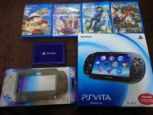 PS Vita PCH-1100 本体 メモリーカード　ソフト　カバー　カセットケース
