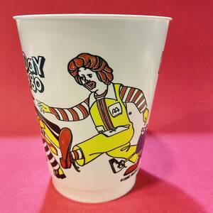 マクドナルド 1980年代製 プラカップ McDonald’s 1980’s Cup キャラクター コップ アメキャラ ドナルド ハンバーグラー グリマス