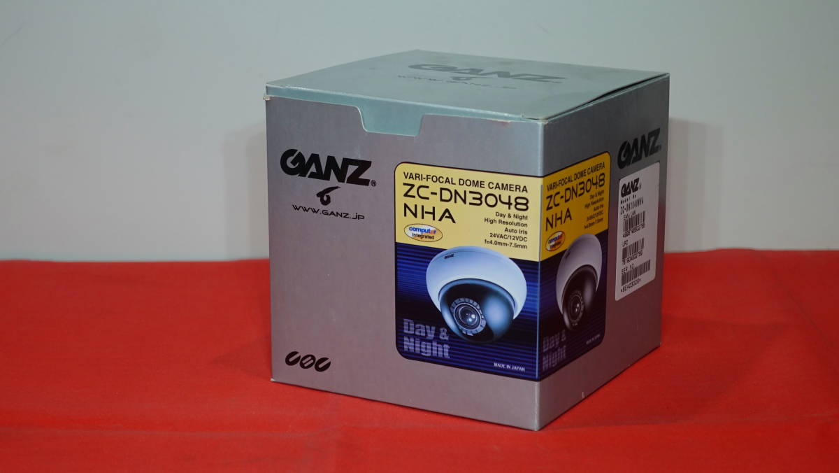 GANZ ZC-YH215JPV 電源重畳型 カラーカメラ/防犯カメラ 4台 簡易動作 