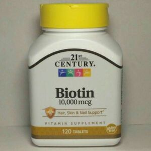 送料込み 21st Biotin ビオチン 10000mcg 120タブレット 新品 未開封