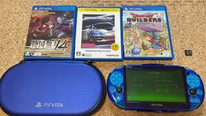 SONY ソニー PlayStation Vita Wi-Fiモデル アクアブルー メモカ16Gとおまけソフト付　PCH-2000 外装美品　