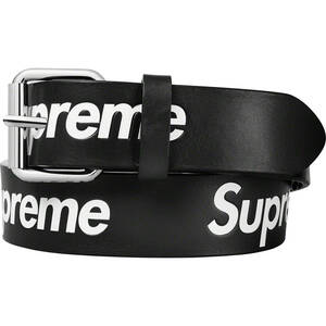 【新品未開封】Supreme Repeat Leather Belt Black L/XL 22SS 国内正規品付属品完備ボックスロゴベルト黒NikeDunkboxlogoBurberry