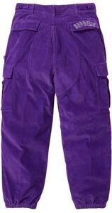 【新品未開封】Supreme Nike Arc Corduroy Cargo Pant Purple S 22SS 正規品付属品完備 カーゴパンツナイキboxlogoNikeDunkBurberry
