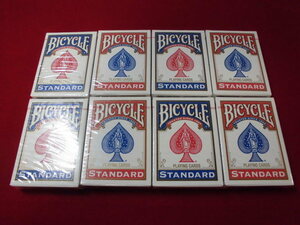 BICYCLE(バイシクル)カード　●　トランプ　●　赤青　●　各4個　●　合計8個　●　バイスクル　●　送料198円