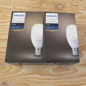 Philips Hue ( フィリップス ヒュー ) ホワイトシングルランプ E17 電球色 2個セットAmazon Echo、Google Home、Apple HomeKit 対応