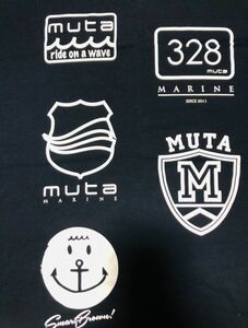 【美品】muta MARINE ムータマリン ロゴTシャツ　ネイビー　Lサイズ　ショップ限定　muta TOKYO mutamoda
