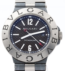 BVLGARI ブルガリ TI44TA ディアゴノ チタニウム 腕時計 メンズ デイト 自動巻 正規品 稼働品
