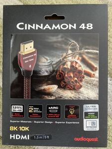 audioquest 48Gbps・8K対応・HDMIケーブル HDMI Cinnamon48/1.5m