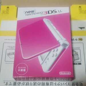 中古/Newニンテンドー3DS LL本体 ピンク×ホワイト　保護フィルム貼付無し　動作確認初期化済み　new NINTENDO 3DS LL 