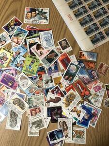 海外切手 色々 アポロ11号 記念切手 ディズニーとか 使用未使用 [010b025f02020a02030c0e03090202]