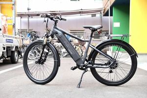 電動自転車HIMO C26 E-BIKE (新車)７０－１００㎞ 【グレー】