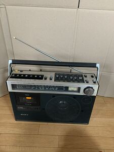 ジャンク品 SONY ラジオAM/FM カセットレコーダー CF-1990 昭和レトロ