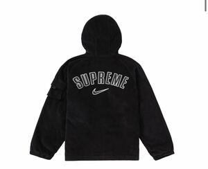 Lサイズ　Supreme Nike Arc Corduroy Hooded Jacket 黒　BLACK