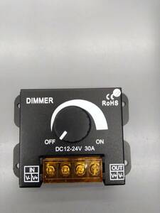 6個セット！　DIMMER　DC12-24V　大容量３０A　 LED調光器 30A 無段階ディマースイッチ 明るさ調整 照明調光コントローラー #19-24