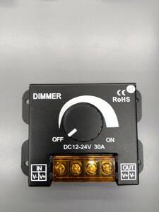 6個セット！　DIMMER　DC12-24V　大容量３０A　 LED調光器 30A 無段階ディマースイッチ 明るさ調整 照明調光コントローラー #31-36