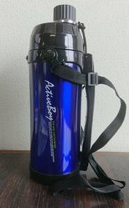 送料無料 新品未使用 タフコ スポーツボトル ブルー 1L アクティブボーイ F-2592　ステンレスボトル　水筒